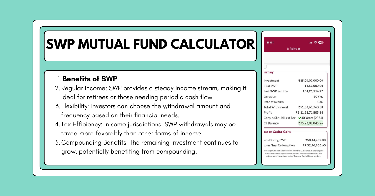 SWP Mutual Fund Calculator